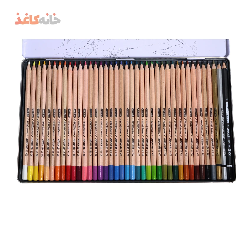 مدادرنگی36رنگ جعبه فلزی اریا - تصویر 4