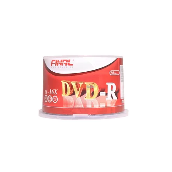 دی وی دی خام فینال مدل dvd-r بسته 50 عددی