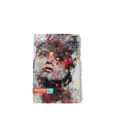 دفتر100برگ فنری رحلی شفیعی طرح مرد