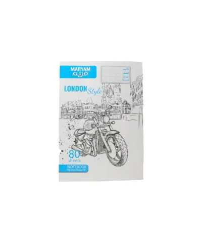 دفتر80برگ ته چسب مریم طرح موتور ابی