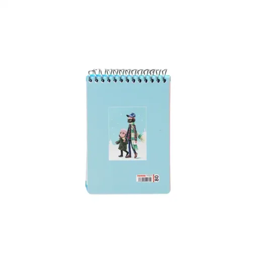 یادداشت 80 برگ فنری طلقی 1/16 اسپادانا طرح پدر و دختر - Image 2