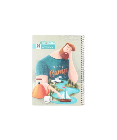 دفتر 50 برگ فنری اسپادانا طرح مرد متفکر