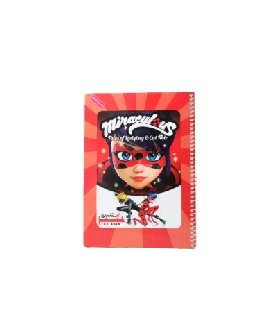 دفتر40برگ حاشیه دار یک شین طرح دختر