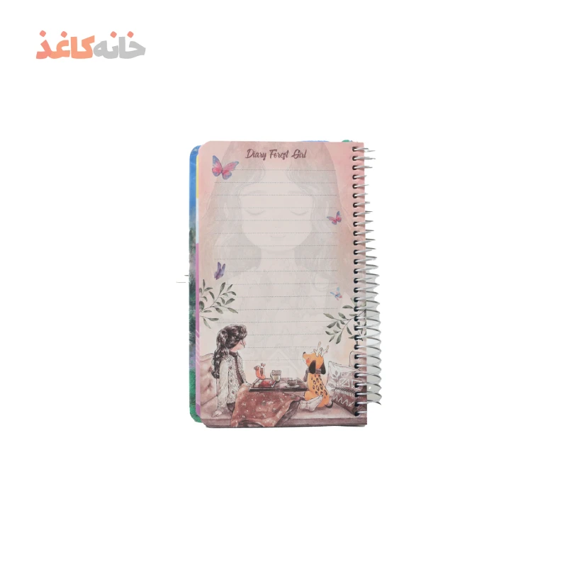 دفتر خاطرات قفل دار (قاب دار) سویل طرح دختر روی پیانو - تصویر 3