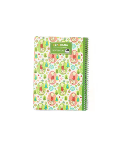 دفتر 50 برگ فنری اسپادانا طرح استیکر زرافه