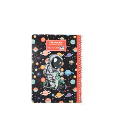 دفتر 50 برگ فنری اسپادانا طرح فضانورد