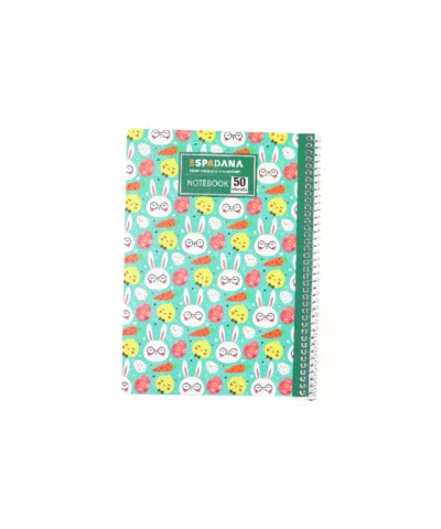 دفتر 50 برگ فنری اسپادانا طرح استیکر خرگوش