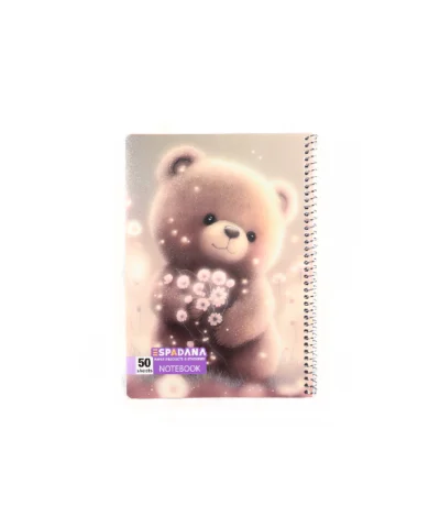 دفتر 50 برگ فنری اسپادانا طرح خرس