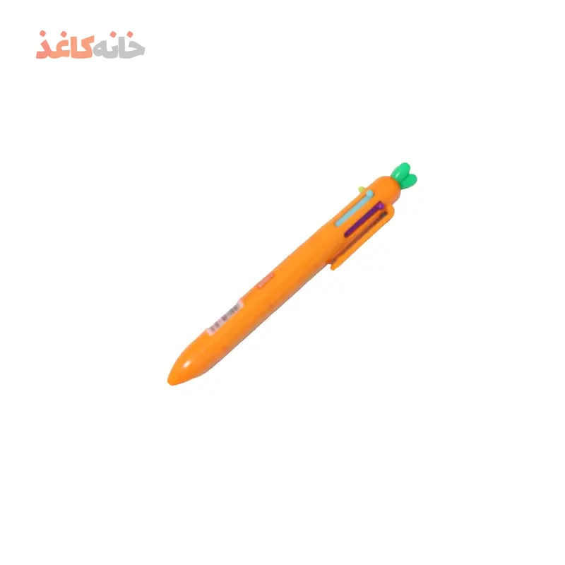 خودکار فشاری 6رنگ طرح هویج