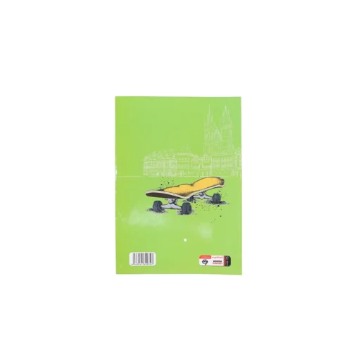دفتر80برگ ته چسب مریم طرح اسکیت سبز - Image 2