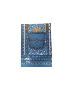 دفتر200برگ فنری جلدسخت ایلیا طرح جیب