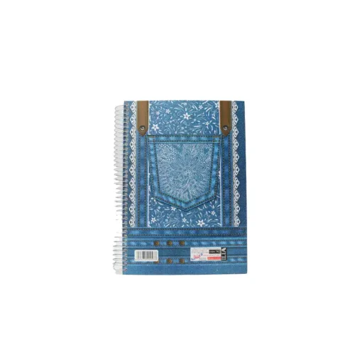 دفتر200برگ فنری جلدسخت ایلیا طرح جیب - Image 2