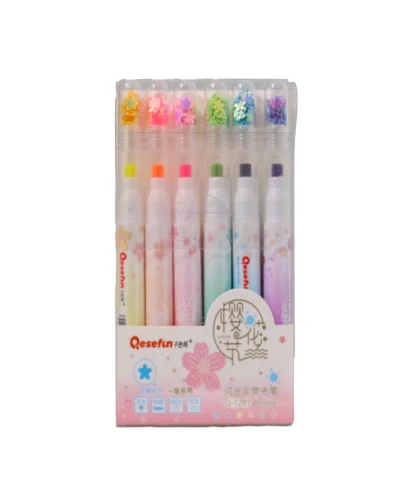 هایلایت کیفی طرح گل (ماژیک علامتزن)