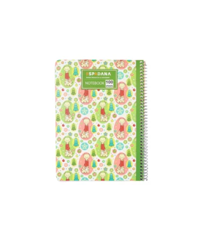 دفتر 100برگ فنری اسپادانا طرح استیکر زرافه