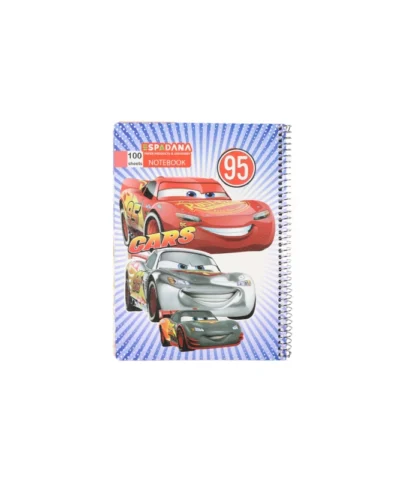 دفتر 100برگ فنری اسپادانا طرح ماشین ها
