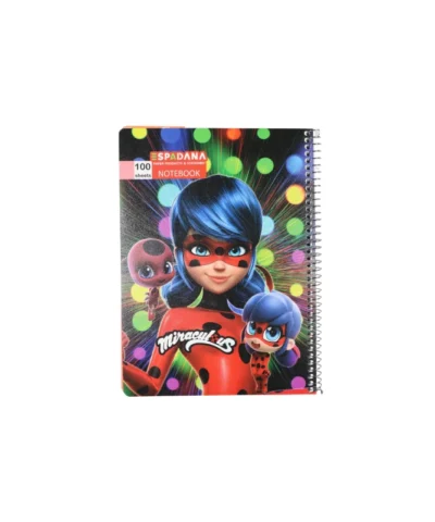 دفتر 100برگ فنری اسپادانا طرح دختر کفشدوزکی