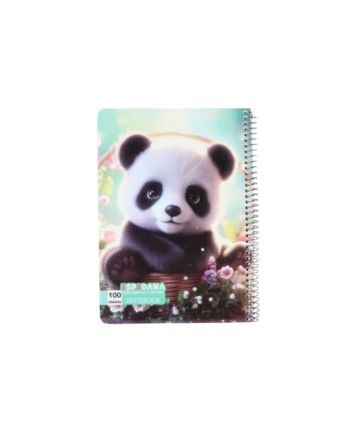 دفتر 100برگ فنری اسپادانا طرح پاندا