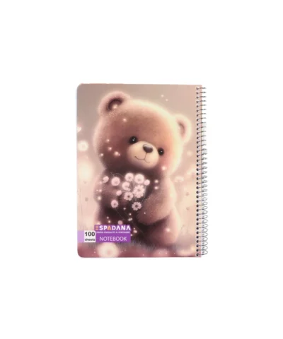دفتر 100برگ فنری اسپادانا طرح خرس