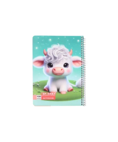 دفتر 100برگ فنری اسپادانا طرح گوسفند