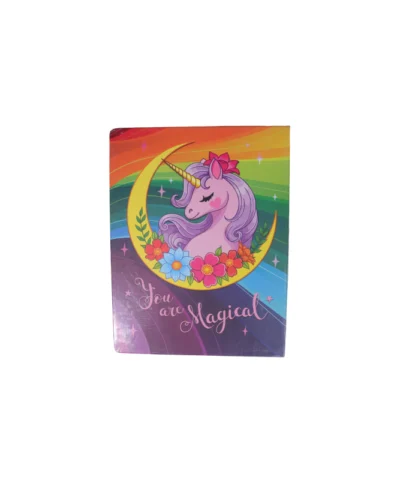 کلاسوری ۱۰۰ برگ قفل فلزی سویل طرح کاکتوس یونی کورن