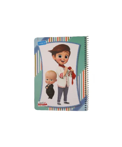 دفتر40برگ حاشیه دار یک شین طرح بچه رئیس