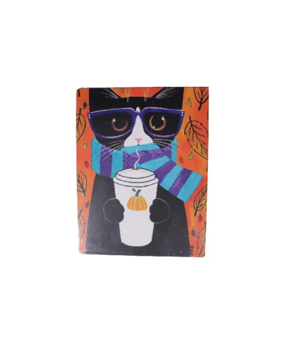 کلاسوری ۱۰۰ برگ قفل فلزی سویل طرح کاکتوس گربه