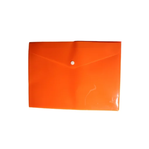 پوشه پلاستیکی دکمه دار نارنجی A4