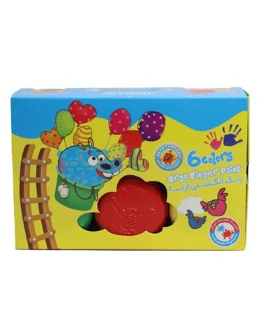 رنگ انگشتی 6 رنگ آریا