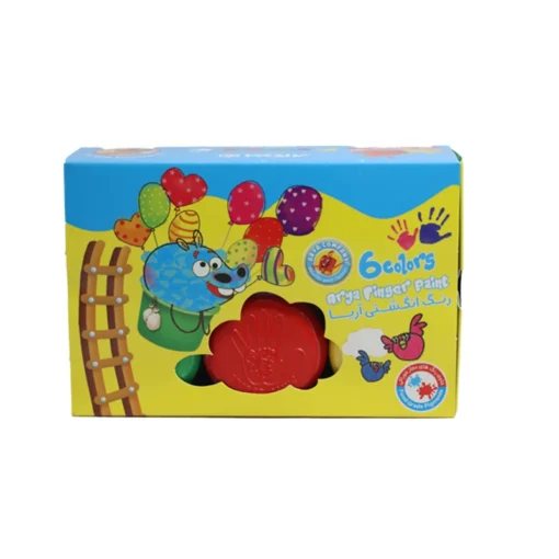 رنگ انگشتی 6 رنگ آریا