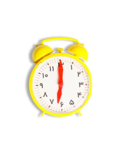 ساعت اموزشی رنگ زرد