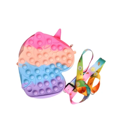 Alternative view of کیف سیلیکونی سایز بزرگ طرح یونی کورن