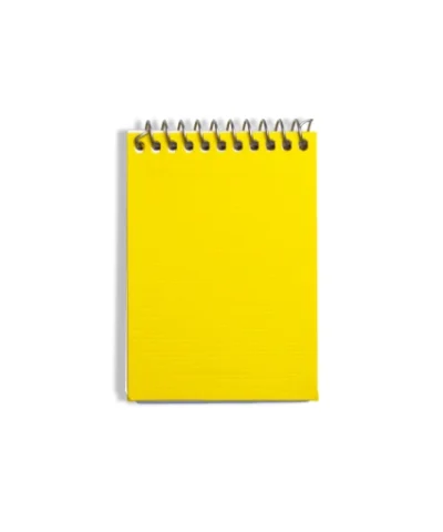 یادداشت 80برگ کوچک طلقی رنگی اسپادانا طرح زرد