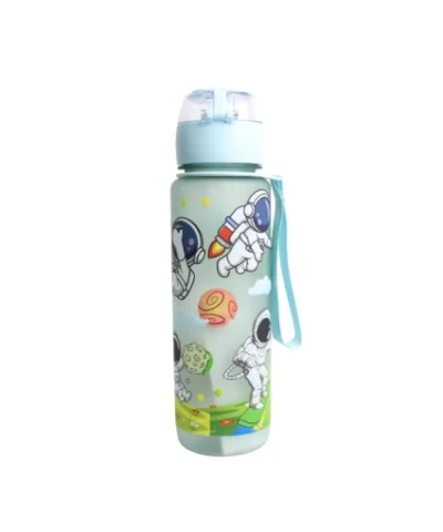 Alternative view of قمقمه نی دار خارجی بدنه مات طرح فضانورد ابی کم رنگ