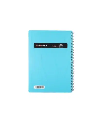 دفتر80برگ فنری طلقی ابی کم نگ اسپادانا