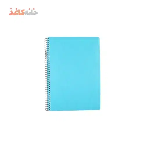 دفتر100برگ فنری طلقی ابی کم رنگ اسپادانا - Image 2