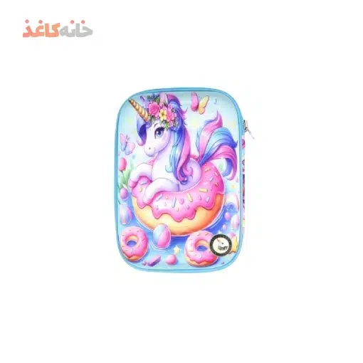 جامدادی کتابی طرح یونی کورن داخل دونات - تصویر 2