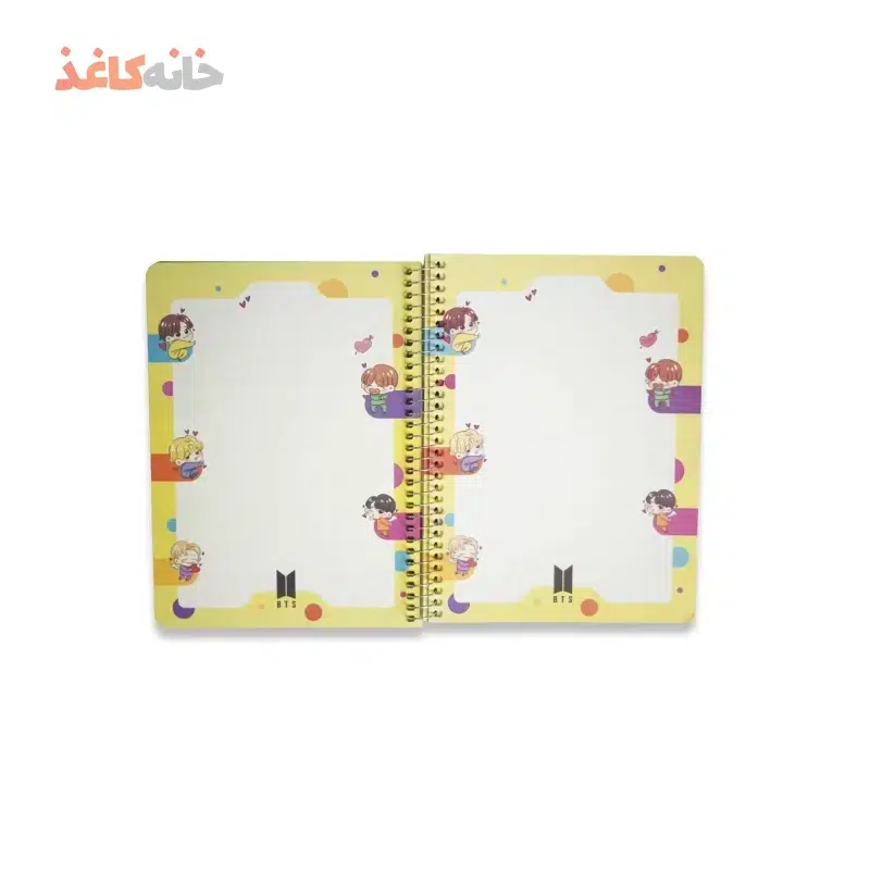دفتر حاشیه دار سویل کد 605 طرح بی تی اس - تصویر 3
