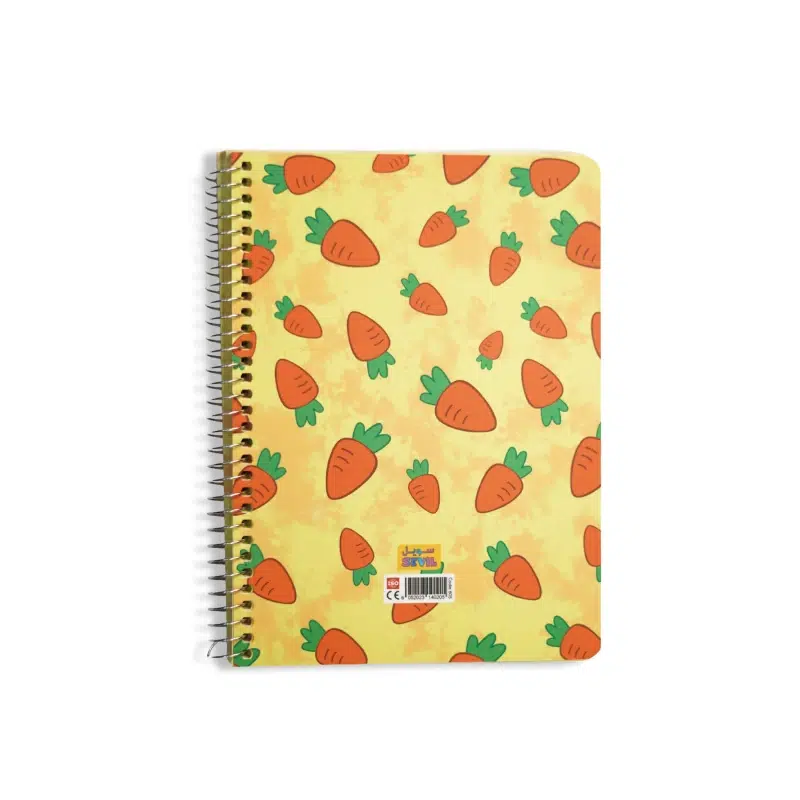 Sevile-notebook-with-margins-code-605-carrot-design-2