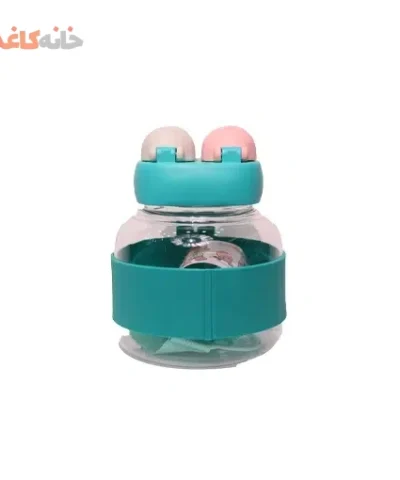 قمقمه دوحالته خارجی کد 8005 طرح خرس سبز - تصویر 3