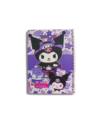 دفتر 50برگ فنری اسپادانا طرح 3 کرومی و ستاره