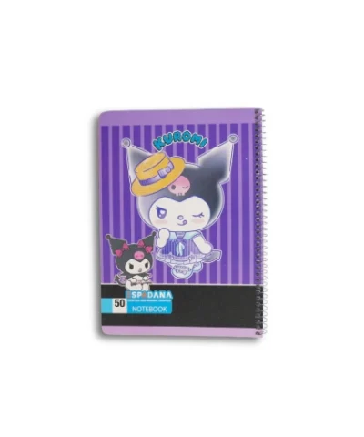 دفتر 50برگ فنری اسپادانا طرح کرومی کلاه دار