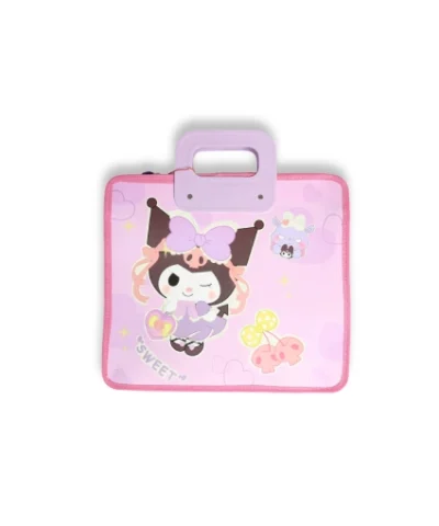 کیف طلقی سویل طرح کرومی و پاپیون صورتی