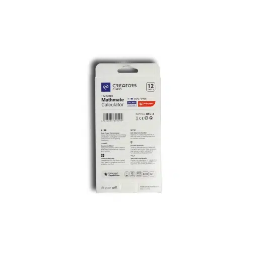 ماشین حساب 12رقم سفید سی کلاس کد Q5c - Image 5