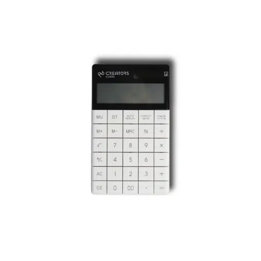 ماشین حساب 12رقم سفید سی کلاس کد Q5c
