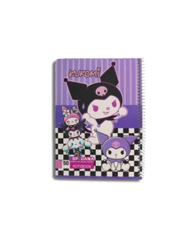 دفتر 50برگ فنری اسپادانا طرح 5 کرومی