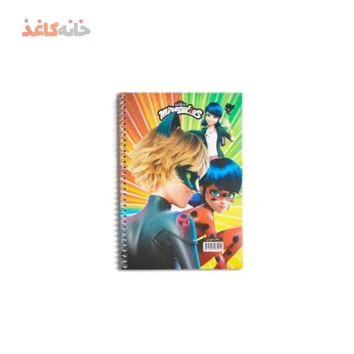 دفتر50برگ فنری طلقی طرح دختر کفش دوزکی - Image 2