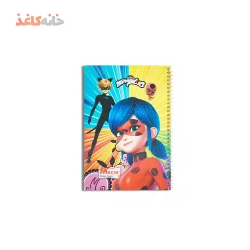 دفتر50برگ فنری طلقی طرح دختر کفش دوزکی