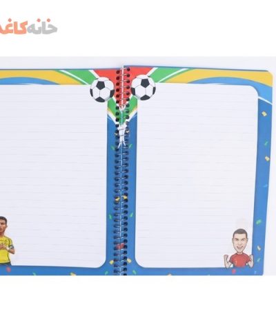 دفتر40برگ حاشیه دار یک شین طرح رونالدو - Image 3