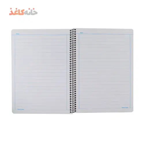دفتر50برگ فنری طلقی سبز اسپادانا