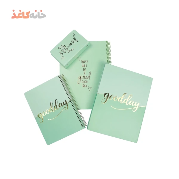 ست کلاسور و دفتر سویل رنگ سبز